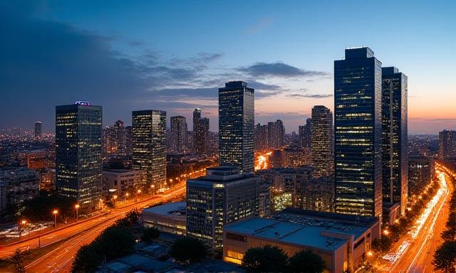 Skyline of Johannesburg representing emerging market trends